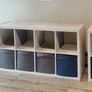 QUICK SALE (BARGAIN): IKEA White Cube Storage Shelves (Set of 2 Units) + Storage Bins | Excellent Condition - Collection D13 Image 5