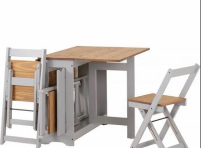Set of table and four chairs