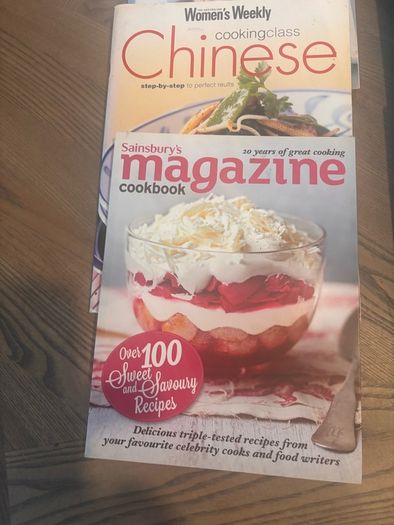collection of cookbooks