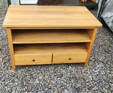 tv stand solid oak