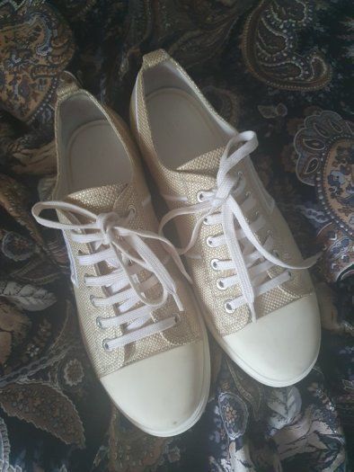 Chanel Sports Collection Champagne Gold Sneakers