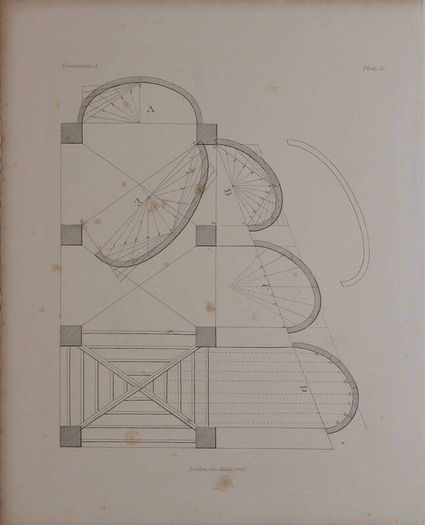 1849 Antique Carpentry Print Nicholson Plate 21