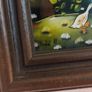 Folk Art Original Naive Vintage Art Reverse Glass Image 5