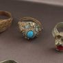 Ancient Handmade Brass Rings Lot of 15 Mixed Collectible Antique Rings Image 10