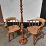 Pair of Antique Captain's Chairs Image 7
