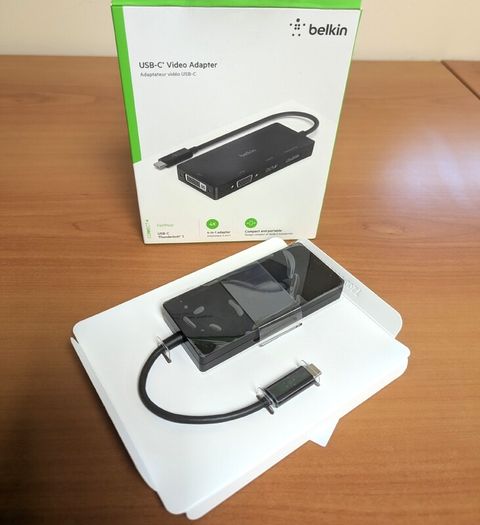 Belkin USB-C 4 in 1 Video Adapter  HDMI DisplayPort DVI VGA  MacBook  PC