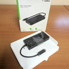 Belkin USB-C 4 in 1 Video Adapter  HDMI DisplayPort DVI VGA  MacBook  PC