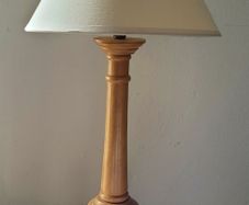 Vintage wood turned lamp