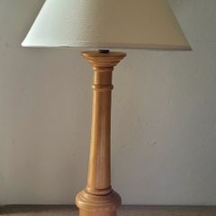 Vintage wood turned lamp