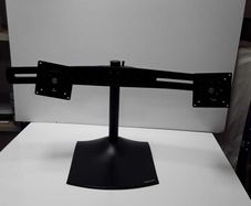Ergotron DS100 Dual Monitor Desk Stand | Horizontal | Up to 24" Monitors