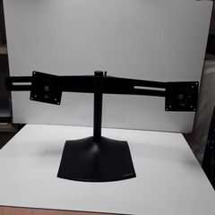 Ergotron DS100 Dual Monitor Desk Stand | Horizontal | Up to 24" Monitors