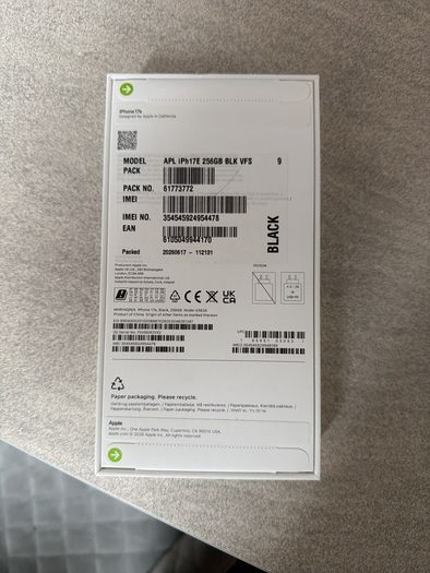 iPhone 17e brand new unopened