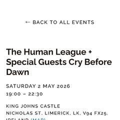 Human League Tickets