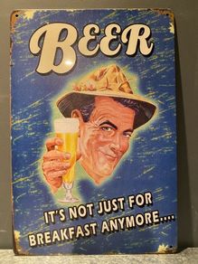 Beer Tin Metal sign