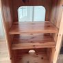Universal cabinet. Cabinet has 2 x moveable shelves with internal vertical space of 81mm. Cabinet is 119mm Height, 49mm Width, 49mm Depth. 1 a drawer at bottom of unit. Excellent condition. Image 6