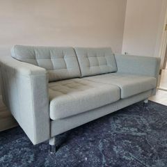 2 seater ikea sofa with matching armchair