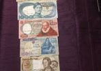 Full set of Portuguese notes from 1970s