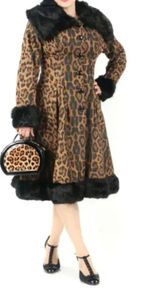 leopard print coat