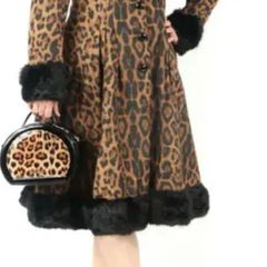 leopard print coat