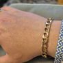 9 Carat Heavy Italian Rose Gold Curb bracelet Image 5
