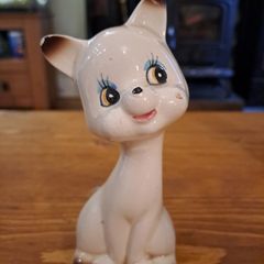 Vintage Saxony cat figurine