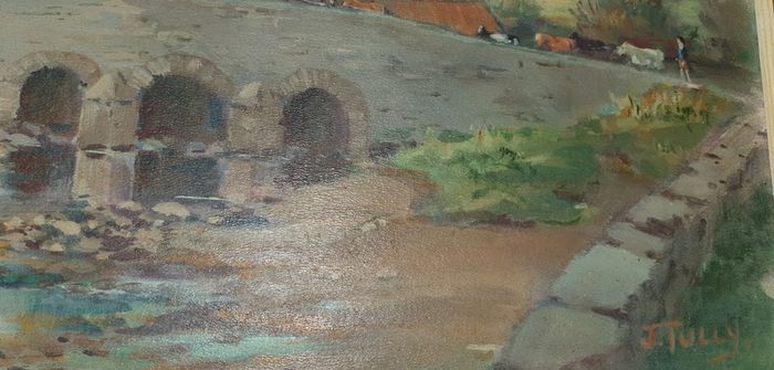 Broughan Bridge,  Baltray, Co.Louth  oil painting