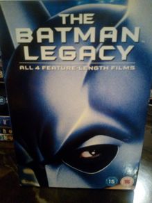 Batman The Legacy 4 Movie Dvd Collection Dc Comics Tim Burton Michael Keaton Val Kilmer Etc