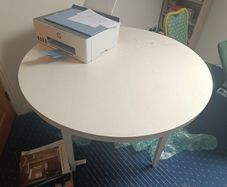 solid wood circular table