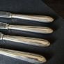 Antique Harrison Brothers & Howson Silver Plated Fish Knives Set of 4 HB&H Sheffield Image 5