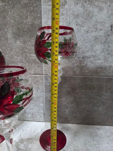 Christmas candlelight glasses