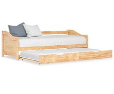 Pull-out Sofa Bed Frame Pinewood 90x200 cm