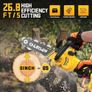 Mini Chainsaw Cordless 8 inch Compatible with Dewalt 18V 20V Battery, Brushless Auto Oiler, Portable Handheld Small Electric Chainsaw with Chain for Wood Cutting (No Battery) Image 4