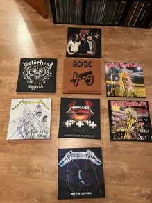 2 Wall Canvas' - AC/DC and Iron Maiden
