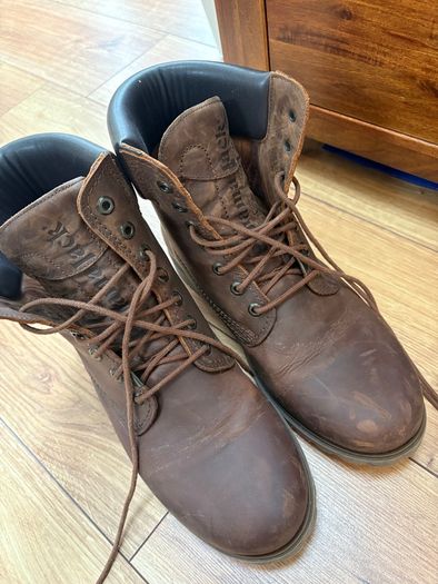 Leather boots  EU 45 Panama brown