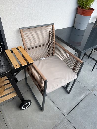 Beliani Outdoor Garden / Balcony Dining Set - Table + 2 Chairs