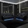 Ashbyrne electric Recliner Sofa black Image 2