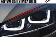 Two Car Decorative Strips, Headlight Covers, Meticulously Designed Eyebrow Trim Covers,