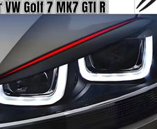 Two Car Decorative Strips, Headlight Covers, Meticulously Designed Eyebrow Trim Covers,