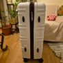Large White Suitcase Image 2