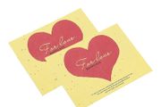 Brand New YOKIVE 60 Pack Gift Card Envelopes Business Greeting Note | Red Heart Mini Envelope Ideal for Invitations (Ye