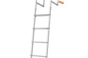 Dock Ladder, Removable 5 Steps, 500 lbs Load Capacity, Aluminum Alloy Pontoon Boat Ladder with 3.1'' Wide Step &amp; Anti-Slip Design Pedal,