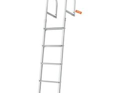 Dock Ladder, Removable 5 Steps, 500 lbs Load Capacity, Aluminum Alloy Pontoon Boat Ladder with 3.1'' Wide Step & Anti-Slip Design Pedal,
