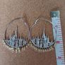 925 silver vintage hoop earrings Image 3