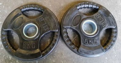5 Kg Olympic Rubber Plates Set