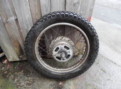 Honda CB450 Twin,1970, Rear Wheel Complete