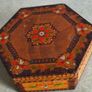 Antique Vintage Wooden Wood Box Holder Case Chest Image 6