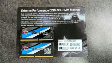 64gb G.skill 3200mhz Ddr4 So-dimm Laptop Memory (cl22) 1.20v Pc4-25600 Ripjaws 2x 32gb