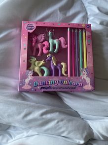 Smiggle - Dancing Unicorn Pencils and Erasers set