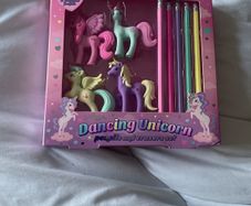 Smiggle - Dancing Unicorn Pencils and Erasers set