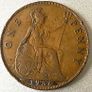 UK Penny, George v. from 1936 Image 3